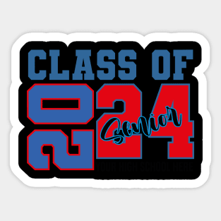 Senior Class of 2024 funny Graduation Of High Middle School Sticker